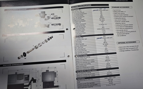 CHIAH CHYUN CB-32M 7-AXIS CNC SLIDING HEAD LATHE