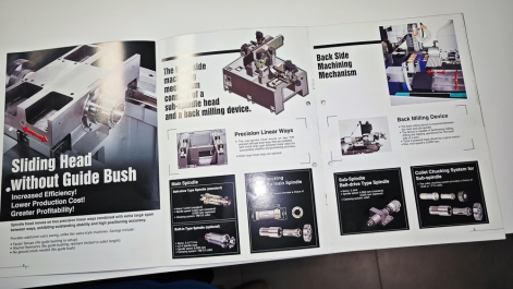 CHIAH CHYUN CB-32M 7-AXIS CNC SLIDING HEAD LATHE